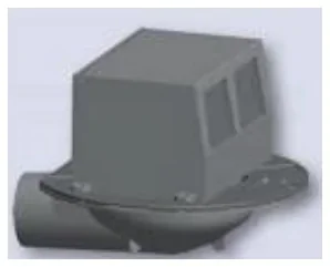 Wpust deszczowy 2 - szary model wpustu
