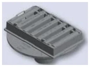 Wpust deszczowy 3 - szary model wpustu