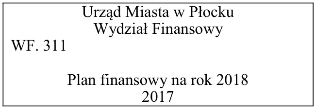Wariant B - opis teczki aktowej Urzędu Miasta w Płocku