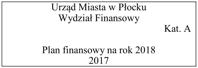 Wariant C - opis teczki aktowej Urzędu Miasta w Płocku