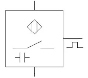 Symbol 1 - symbol czujnika zbliżeniowego