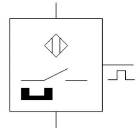 Symbol 2 - symbol czujnika zbliżeniowego