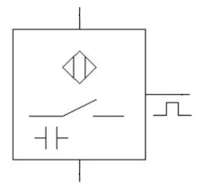 Rysunek 1 - symbol czujnika zbliżeniowego