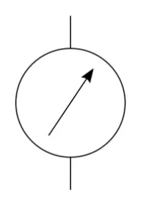 Rysunek 3 - okrągły symbol graficzny elementu elektrycznego