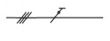 Symbol 2 - symbol linii elektrycznej