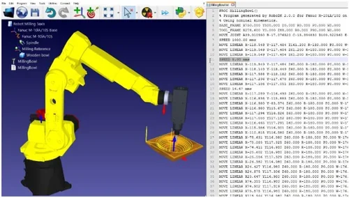 Program 4. RoboDK - zrzut ekranu programu