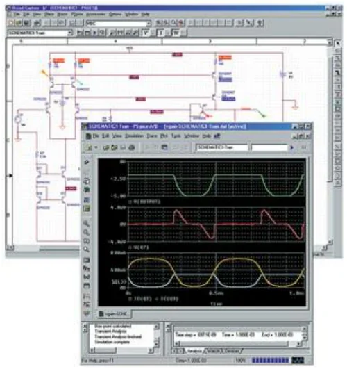 Program 1. PSpice - zrzut ekranu programu