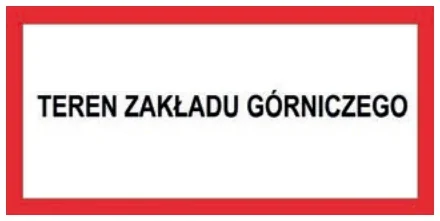 Tablica B - napis z nazwą terenu