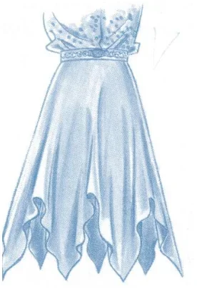 Ilustracja 3 - szkic spódnicy
