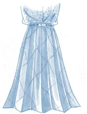 Ilustracja 4 - szkic spódnicy