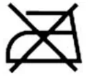 D - symbol prasowania