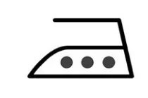 Symbol 1 - żelazko z trzema kropkami